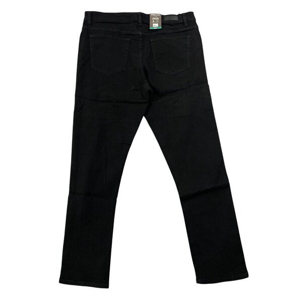NEW Kenneth Cole Mens 38x34 Straight Fit Stretch Denim Jeans Black Cotton Blend - Picture 3 of 10